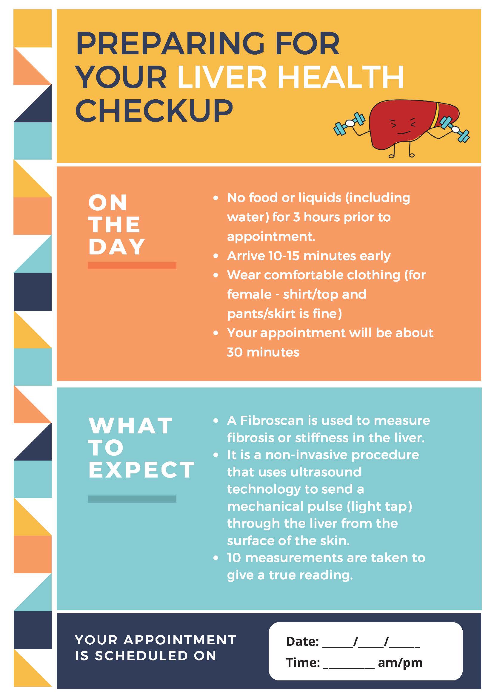 Preparing for a liver health check